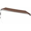 Automatinė ištraukiama markizė su LED, ruda, 450x300cm