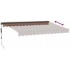 Automatinė ištraukiama markizė su LED, ruda, 350x250cm