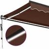 Automatinė ištraukiama markizė su LED, ruda, 350x250cm