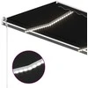 Automatinė markizė su LED/vėjo jutikliu, antracito, 450x300cm