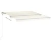 Automatinė markizė su LED/vėjo jutikliu, kreminė, 400x350cm