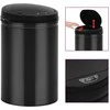 Automatinė šiukšliadėžė su jutikliu, juoda, plienas, 30l