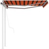 Automatiniu būdu ištraukiama markizė, oranžinė/ruda, 3,5x2,5m