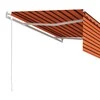 Automatiniu būdu ištraukiama markizė, oranžinė ir ruda, 4x3m