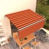 Automatiniu būdu ištraukiama markizė, oranžinė ir ruda, 4,5x3m
