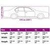 Automobilio uždangalas sedanams, pilkas ir sidabrinis, XXL