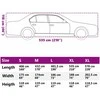 Automobilio uždangalas sedanams, pilkas ir sidabrinis, XL