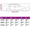 Automobilio uždangalas sedanams, pilkas ir sidabrinis, M dydžio