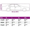 Automobilio uždangalas sedanams, sidabrinis, L dydžio, pilnas