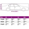 Automobilio uždangalas sedanams, sidabrinis, XXL dydžio, pilnas