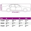 Automobilio uždangalas sedanams, sidabrinis, XXL dydžio, PEVA