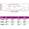 Automobilio uždangalas sedanams, sidabrinis, XL dydžio, PEVA