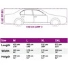 Automobilio uždangalas sedanams, sidabrinis, XL dydžio, pilnas
