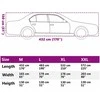 Automobilio uždangalas sedanams, sidabrinis, M dydžio, pilnas