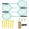 Badmintono tinklas, geltonas ir juodas, 600x155cm, PE audinys