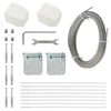 Balkono pertvara, mėlynos spalvos, 100x240cm, oksfordo audinys