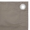 Balkono pertvara, taupe spalvos, 75x500cm, oksfordo audinys