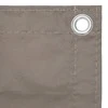 Balkono pertvara, taupe spalvos, 75x600cm, oksfordo audinys