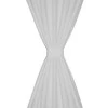 Baltos Užuolaidos su Kilpomis 140 x 175 cm, 2 vnt., Mikro Satinas