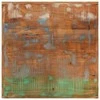 Baro stalas, 55x55x107cm, perdirbtos medienos masyvas/geležis