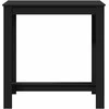 Baro stalas, juodos spalvos, 102x50x103,5cm, apdirbta mediena