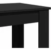 Baro stalas, juodos spalvos, 102x50x103,5cm, apdirbta mediena