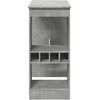 Baro stalas su laikikliais, betono, 90x47,5x103,5cm, mediena