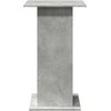 Baro stalas su lentyna, betono, 60x60x102cm, apdirbta mediena
