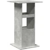 Baro stalas su lentyna, betono, 60x60x102cm, apdirbta mediena