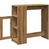 Baro stalas su lentynomis, artisano, 101x40x103,5cm, mediena