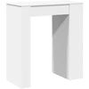 Baro stalas su lentynomis, baltas, 95x47x103,5cm, mediena