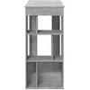 Baro stalas su lentynomis, betono, 102x50x103,5cm, mediena