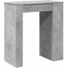 Baro stalas su lentynomis, betono, 95x47x103,5cm, mediena