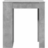 Baro stalas su lentynomis, betono, 95x47x103,5cm, mediena