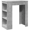 Baro stalas su lentynomis, betono, 95x47x103,5cm, mediena