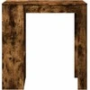 Baro stalas su lentynomis, dūminis, 102x50x103,5cm, mediena