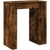 Baro stalas su lentynomis, dūminis, 95x47x103,5cm, mediena