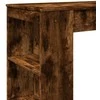 Baro stalas su lentynomis, dūminis, 95x47x103,5cm, mediena