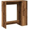 Baro stalas su lentynomis, medienos, 101x40x103,5cm, mediena