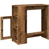 Baro stalas su lentynomis, medienos, 101x40x103,5cm, mediena