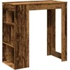 Baro stalas su lentynomis, medienos, 102x50x103,5cm, mediena
