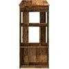 Baro stalas su lentynomis, medienos, 102x50x103,5cm, mediena