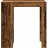 Baro stalas su lentynomis, medienos, 102x50x103,5cm, mediena