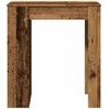 Baro stalas su lentynomis, medienos, 95x47x103,5cm, mediena