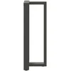Baro stalo kojos, T formos, 2 vnt., antracito spalvos, 40x35x(100-101) cm, plienas
