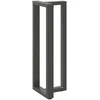 Baro stalo kojos, T formos, 2 vnt., antracito spalvos, 40x35x(110-111) cm, plienas