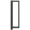 Baro stalo kojos, T formos, 2 vnt., antracito spalvos, 40x35x(110-111) cm, plienas
