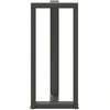 Baro stalo kojos, T formos, 2 vnt., antracito spalvos, 40x35x(90-91) cm, plienas
