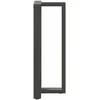 Baro stalo kojos, T formos, 2 vnt., antracito spalvos, 50x35x(100-101) cm, plienas