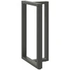 Baro stalo kojos, T formos, 2 vnt., antracito spalvos, 60x35x(100-101) cm, plienas